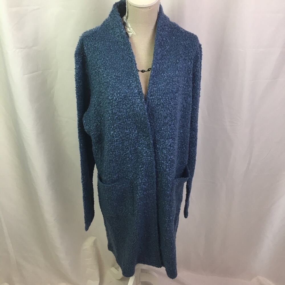 Lisa Rinna Collection Cozy Duster Horizon Blue XS
